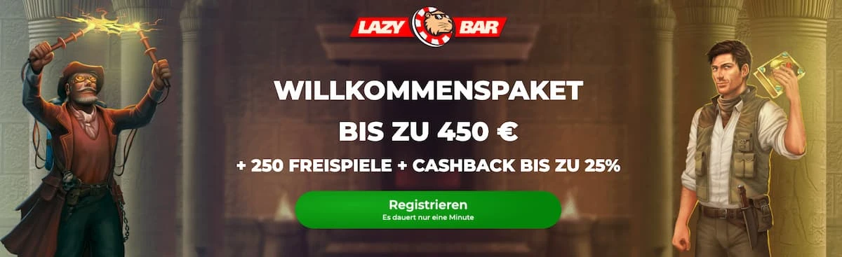 LazyBar Casino Österreich Willkommensbonus