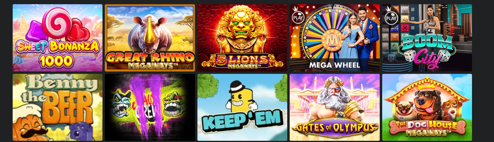 touch casino top slots