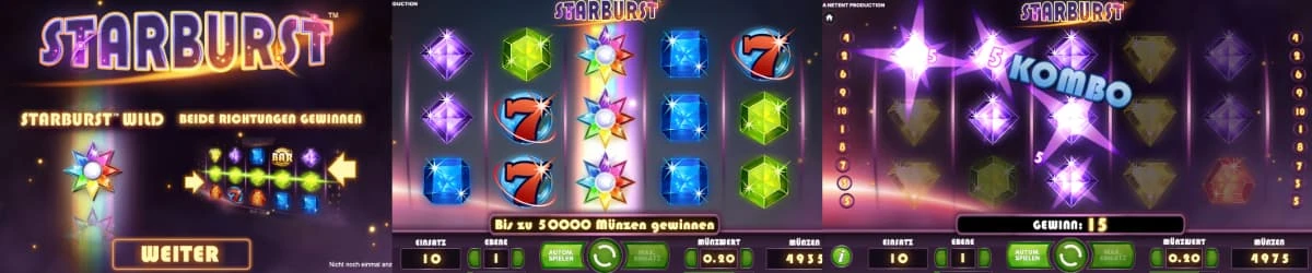 Starburst slot in österreichischen casinos - banner