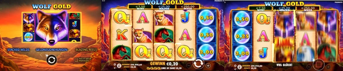 Wolf gold slot in österreichischen casinos - banner