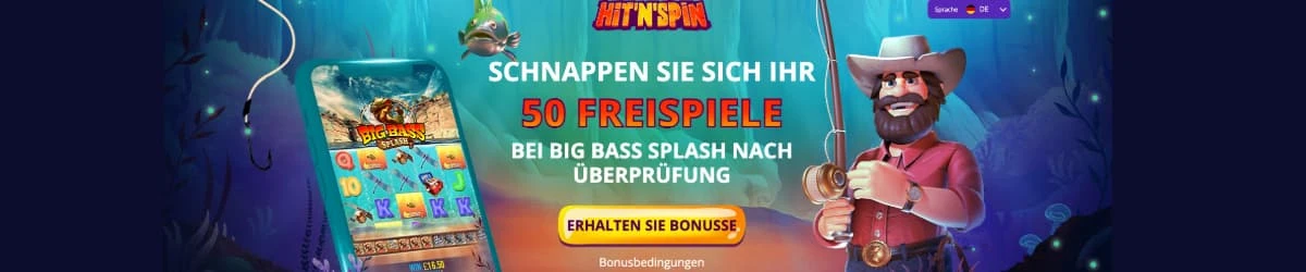 hitnspin big bass splash 50 freispiele